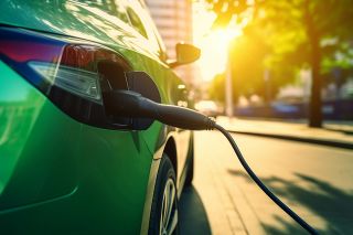 Foto: Elektroauto beim laden